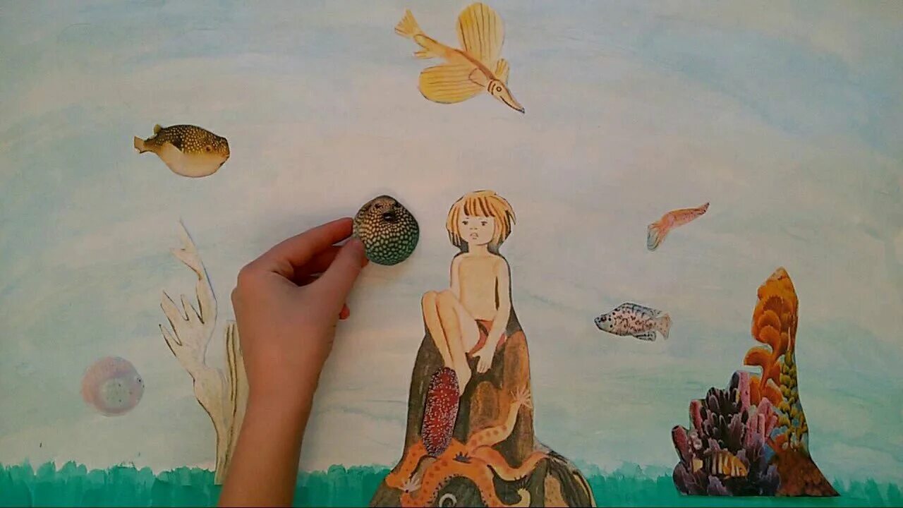 Рисунок случай. Евсейка случай с Евсейкой. Иллюстрация к евсейке. Случай с Евсейкой рисунок. Евсейка в подводном царстве.