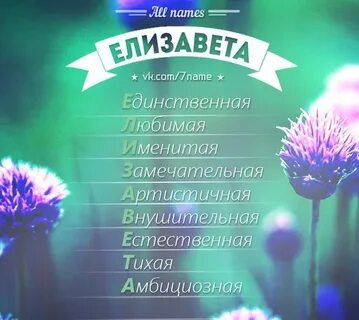 Елизавете как пишется