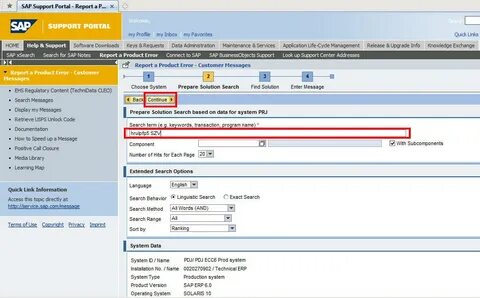 Sap error