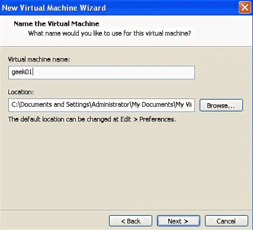 Vm name