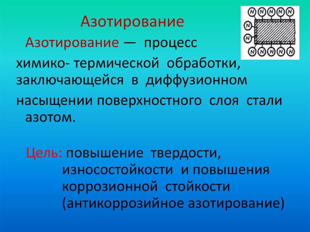 Свойства химико термической обработки