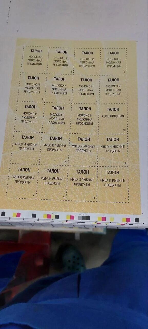 Печатают талоны. Печатают талоны
