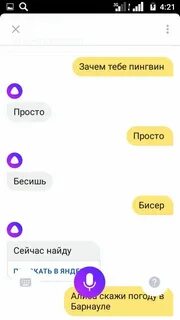 Алиса чьим голосом ты разговариваешь