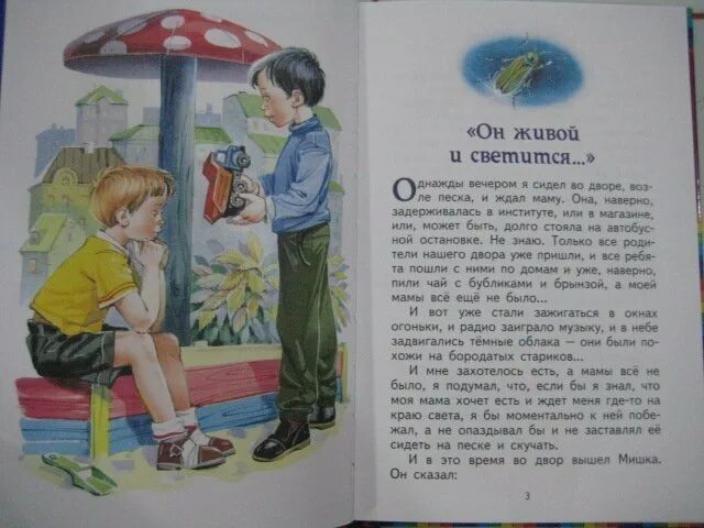 Чему учит он живой и светится драгунский. Драгунский он живой он светится.