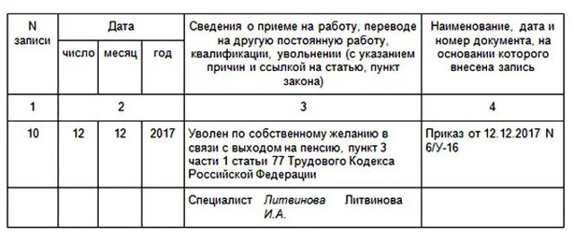 Ст 77 п4 тк рф увольнение. Как сделать запись об увольнении в трудовой книжке образец. 3 ч. Статья увольнения 77 1 3. 77 тк рф увольнение.
