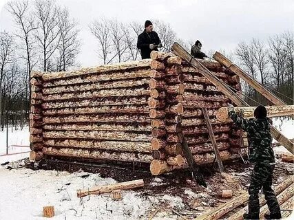 Ложим сруб