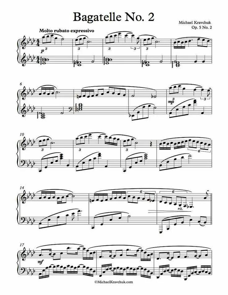 Bagatelle in a minor