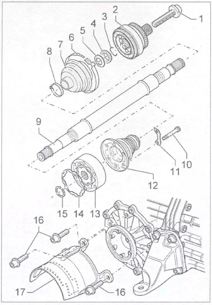 Как снять шрус пассат б5 Заменили ШРУС Volkswagen Passat B5, 1,8 л, 1999 года своими руками DRIVE2
