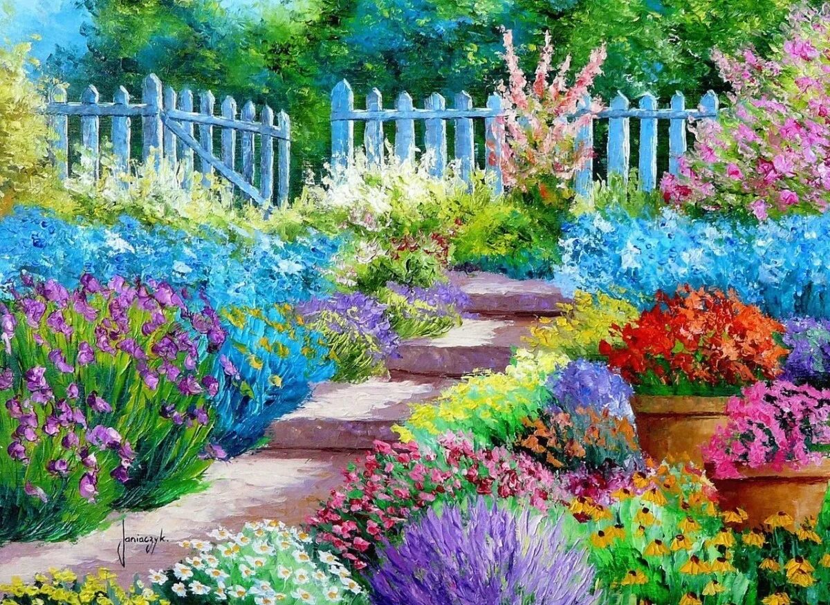Garden painting