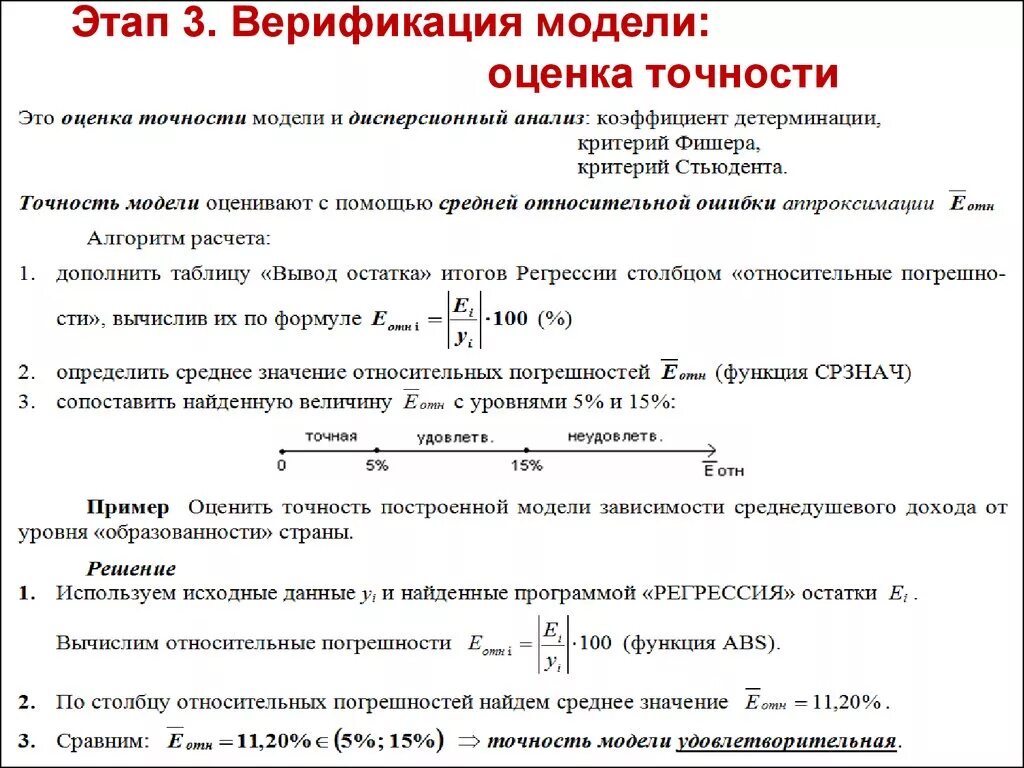 В зависимости от модели количество. Оценка точности модели эконометрика. Оценка точности модели эконометрической модели. Верификация модели. Оценить точность модели.