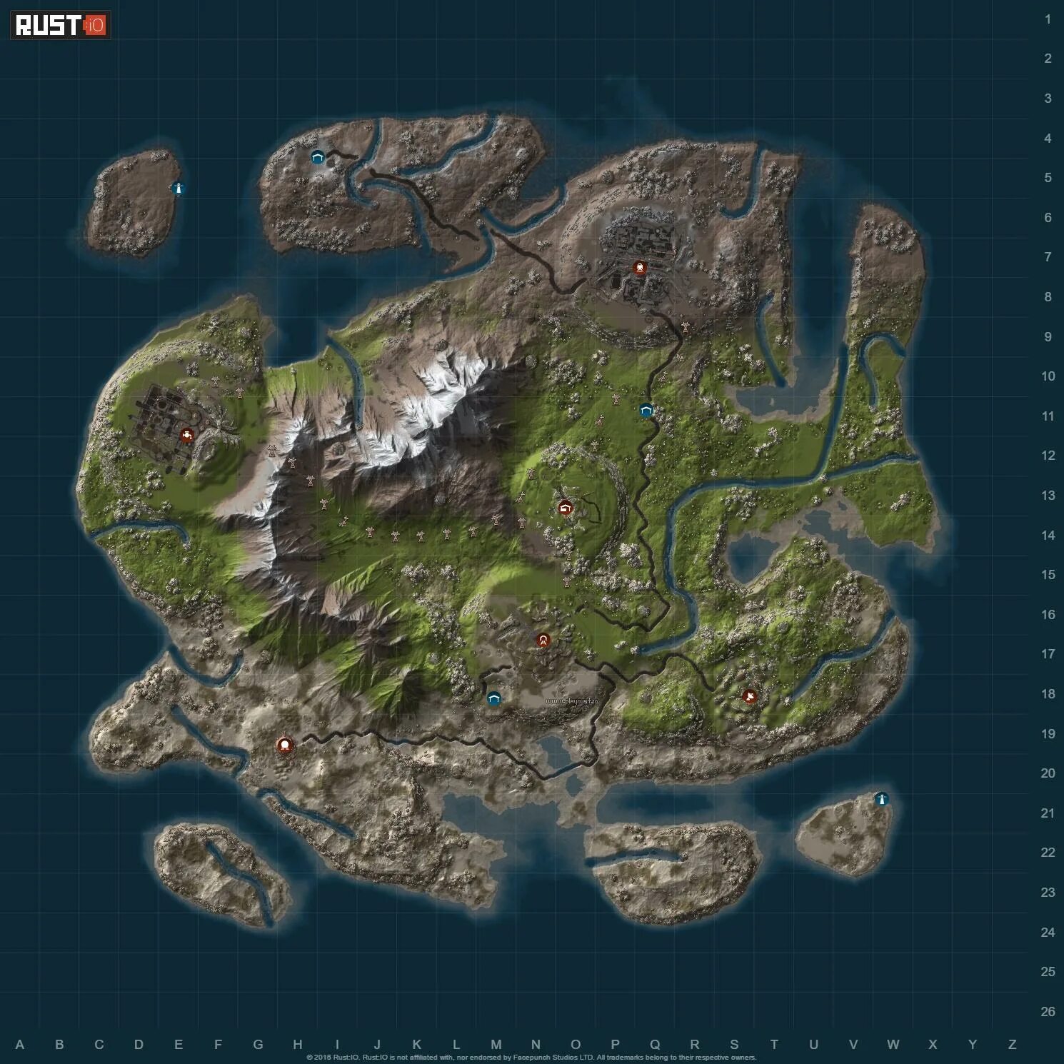 Зеленая карта раст где. Карта раст procedural Map. Rust procedural Map пещеры. Карта раст со2.