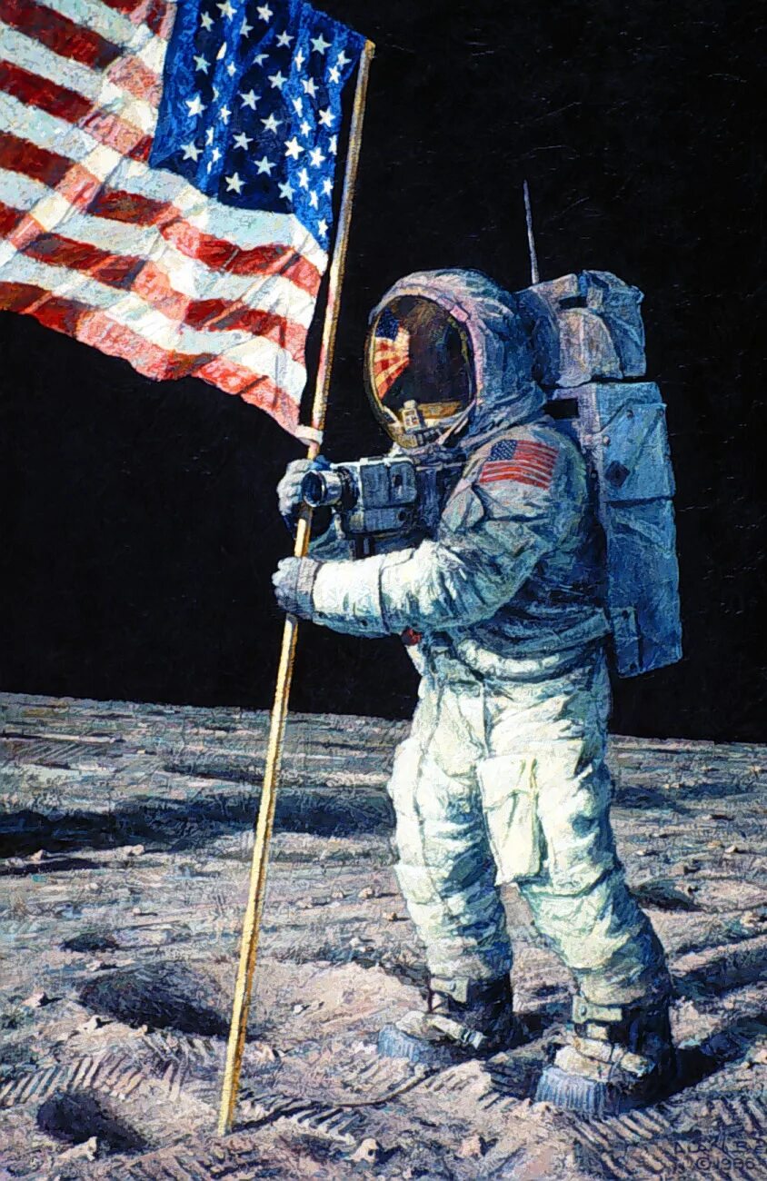 Apollo 11 Neil Armstrong. Армстронг первый на Луне. Armstrong on the moon