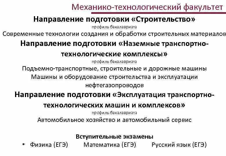 Направление подготовки и предметы. Направление подготовки строительство. факультет и направление подготовки. тгасу механико-технологический факультет. направление подготовки (профиль по диплому).