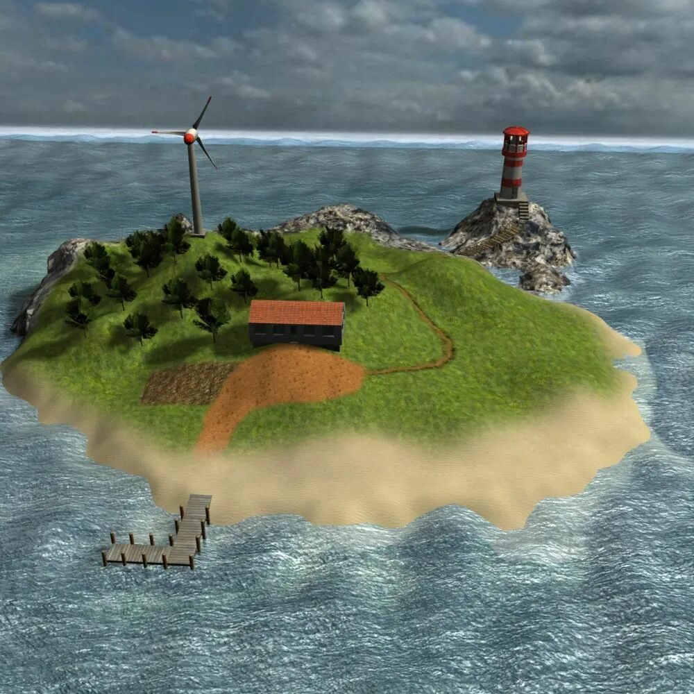 Max island. Остров 3д. Модель острова. Остров 3d модель. Моделирование остров.
