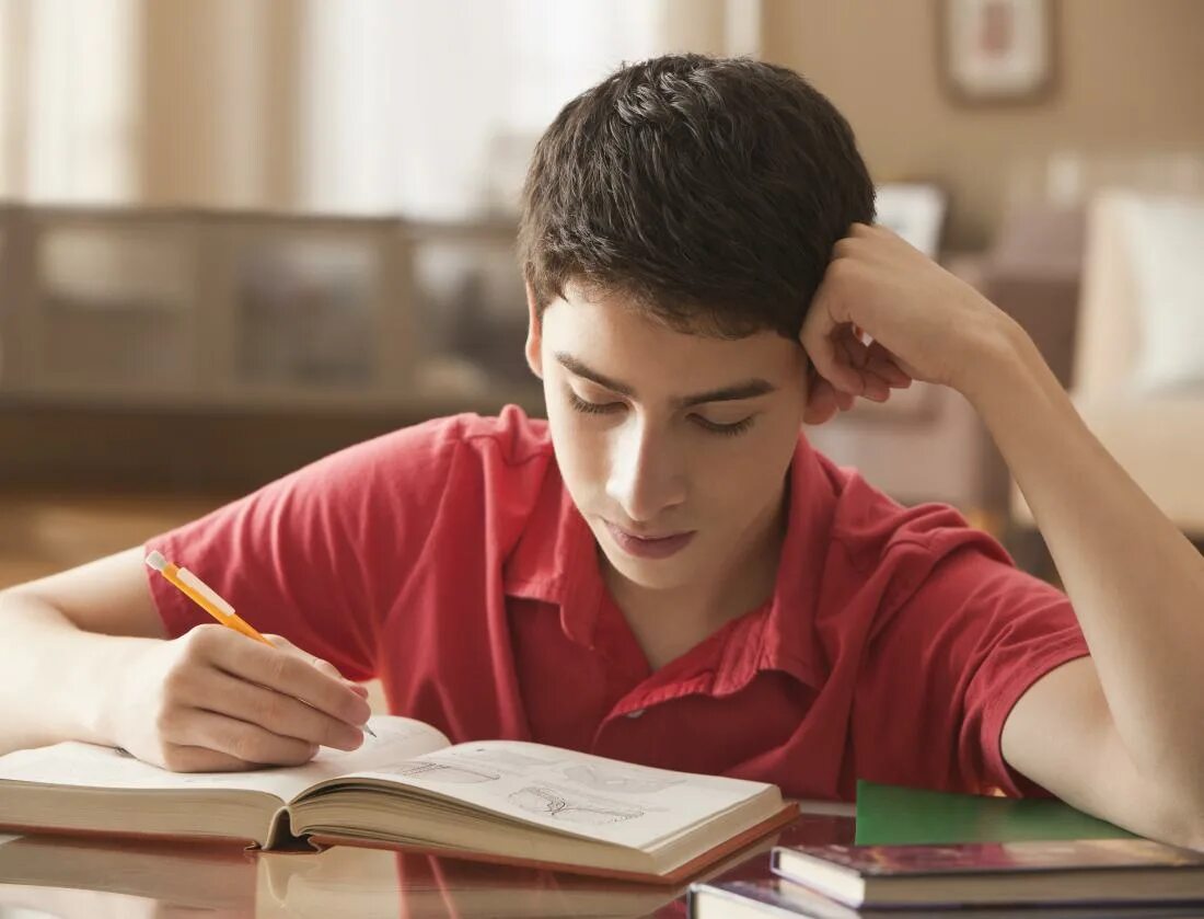 Подростков в раздумьях. Чтение + внимание. Boy studying. Focus study. Чтение ис