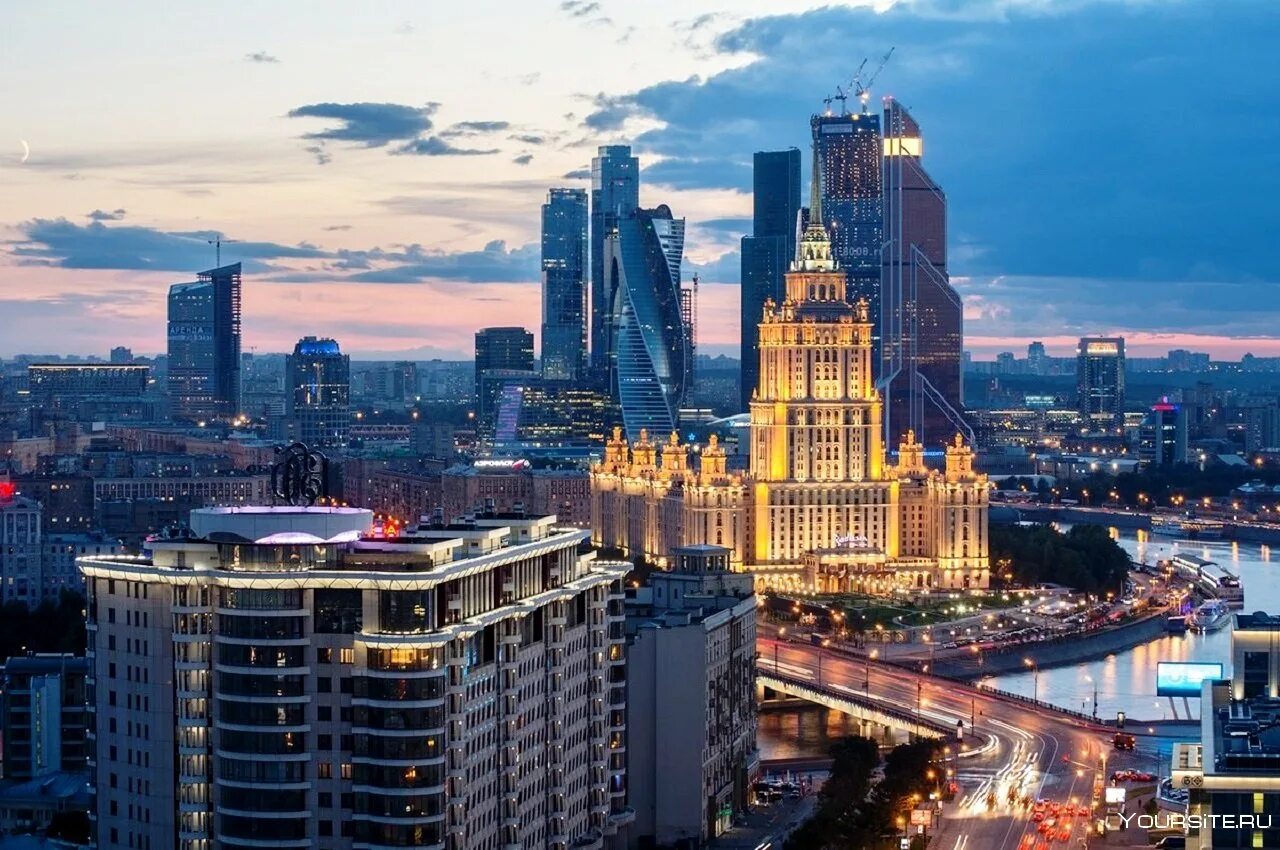 Современные виды фотографии. Москва высотки МГУ Сити. Москва новый Арбат ,гостиница Украина. Новая сталинская высотка в Москве. Рэдиссон гостиница Украина Москва Сити.