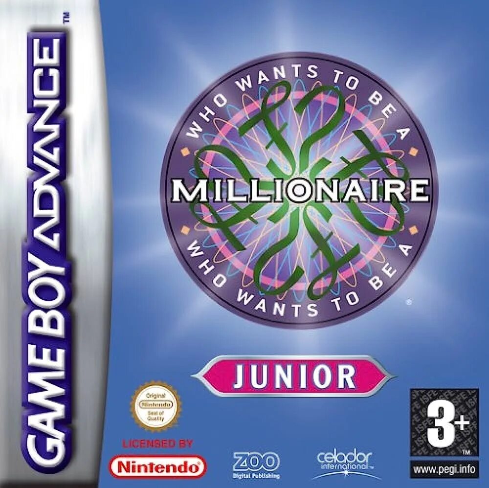 Мини игры миллионер. Миллионер Junior. Who wants to be a Millionaire для GBA. Who wants to be a Millionaire Junior. - Who wants to be a Millionaire книга.