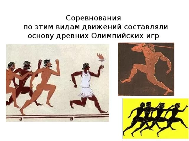 Какие виды состязаний были в олимпийских играх