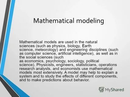 Mathematical modeling