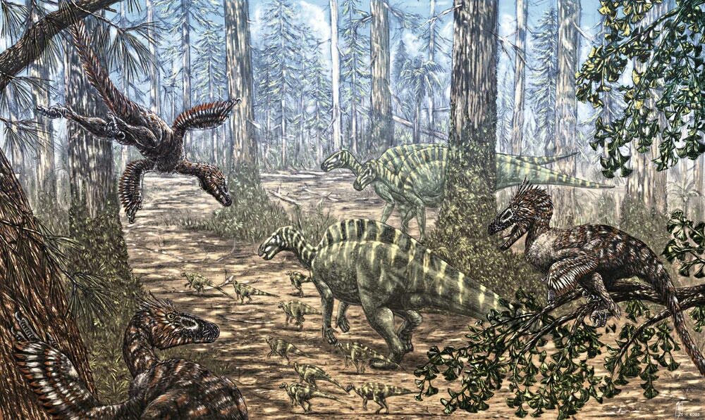 Меловой период мезозойской эры. Рабдодон. Рабдодон динозавр.