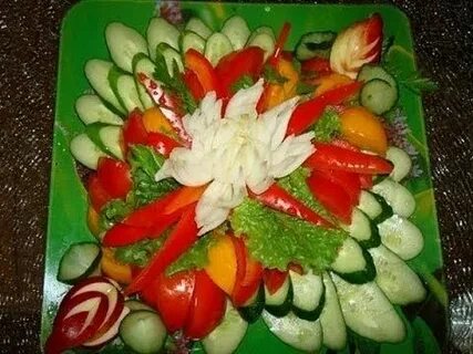 Как нарезать овощи на салат
