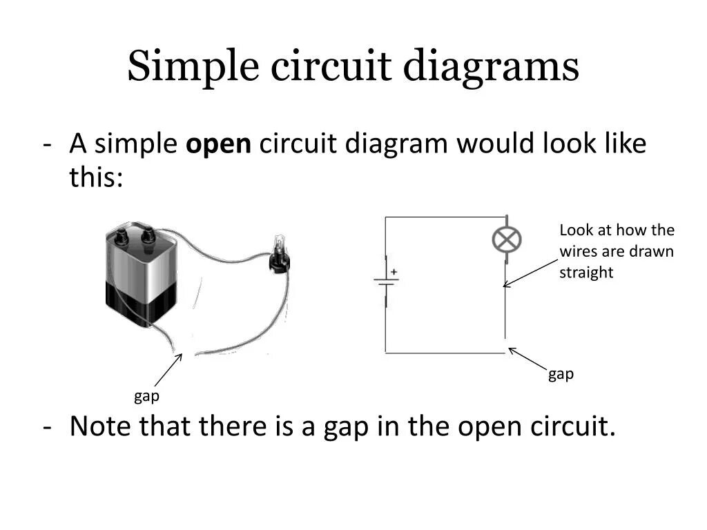 Circuit opening. Simple circuit. simple circuit diagram. simple diagram. open circuits книга.