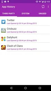 Chat history