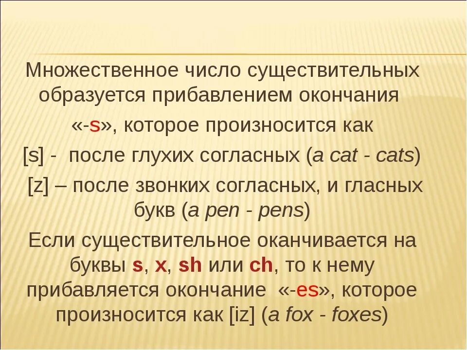 Окончания существительных в английском языке. Множественное число. Произношение окончания множественного числа. Окончания существительных в английском. Окончания существительных во множественном числе в английском языке.