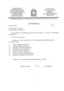 Приказ 1 апреля