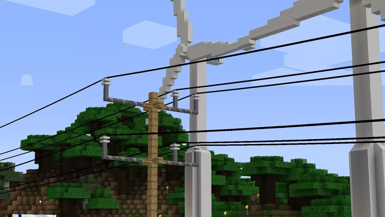 Minecraft power. Power lines Minecraft. Майнкрафт Powerline. Линия электропередач майнкрафт. Power lines Minecraft Mod.