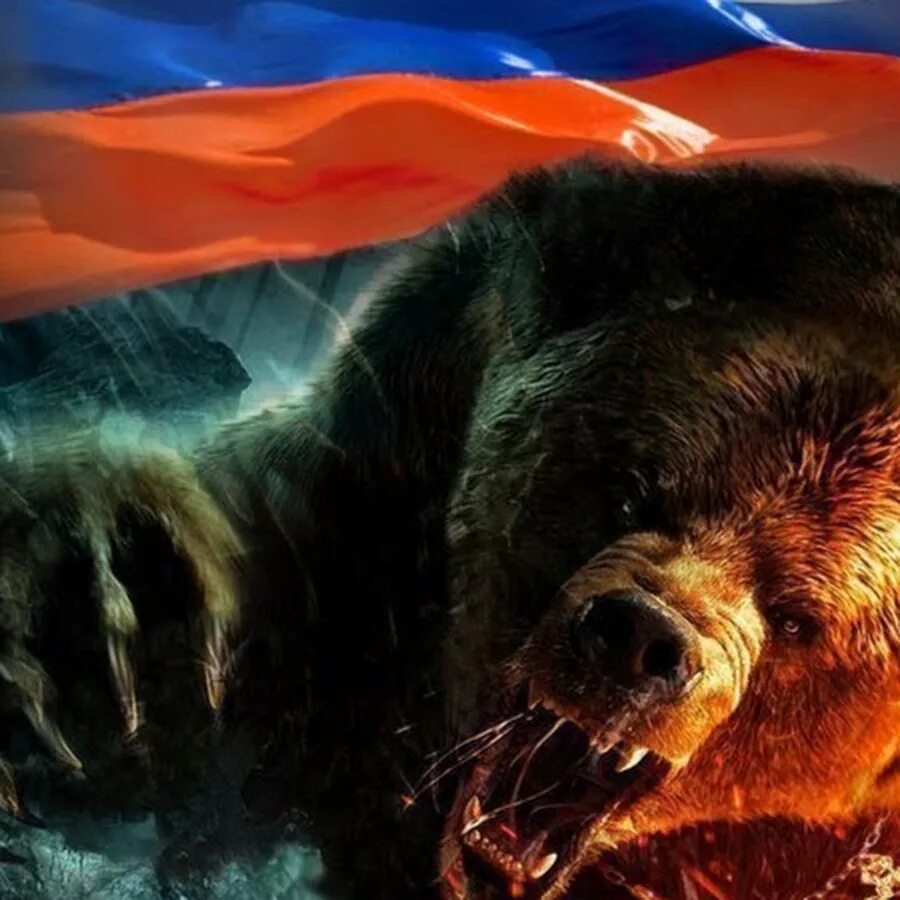Тема русский медведь. Медведь Россия. Флаг России с медведем. Медведь с флагом. Русский медведь с флагом России.