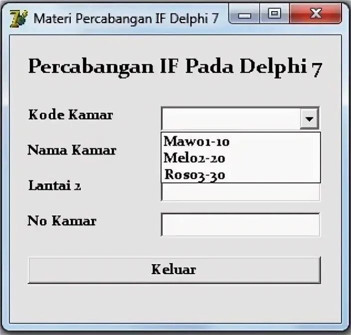 Button delphi