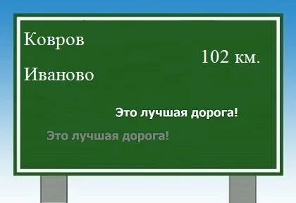 Ковров до владимира км