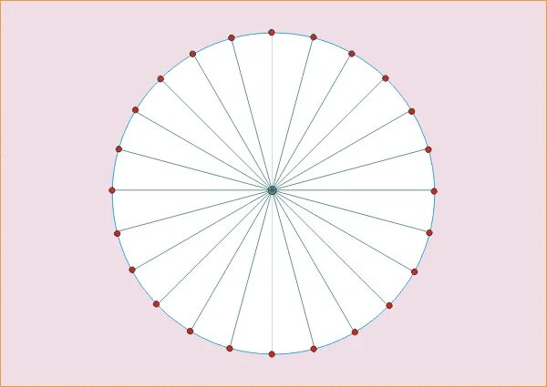 Окружность на 24 части