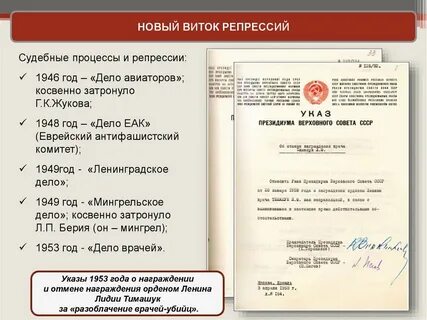 Виток репрессий
