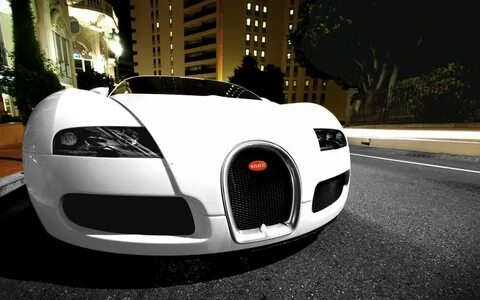 Белый bugatti