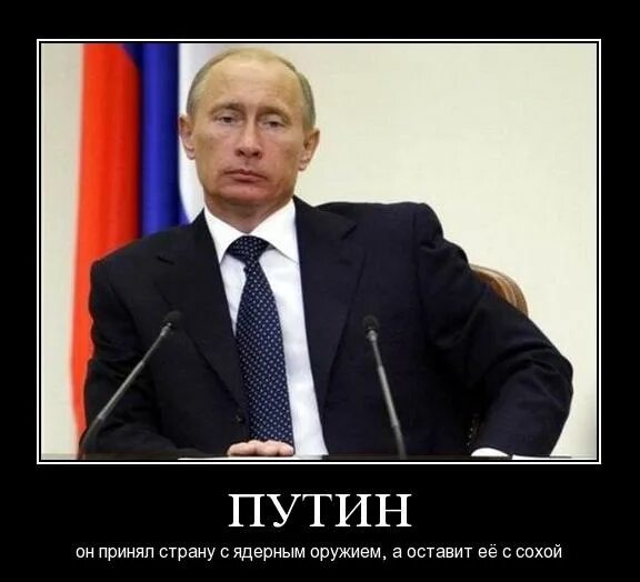 Демотиваторы о Путине. В россии хотят ввести