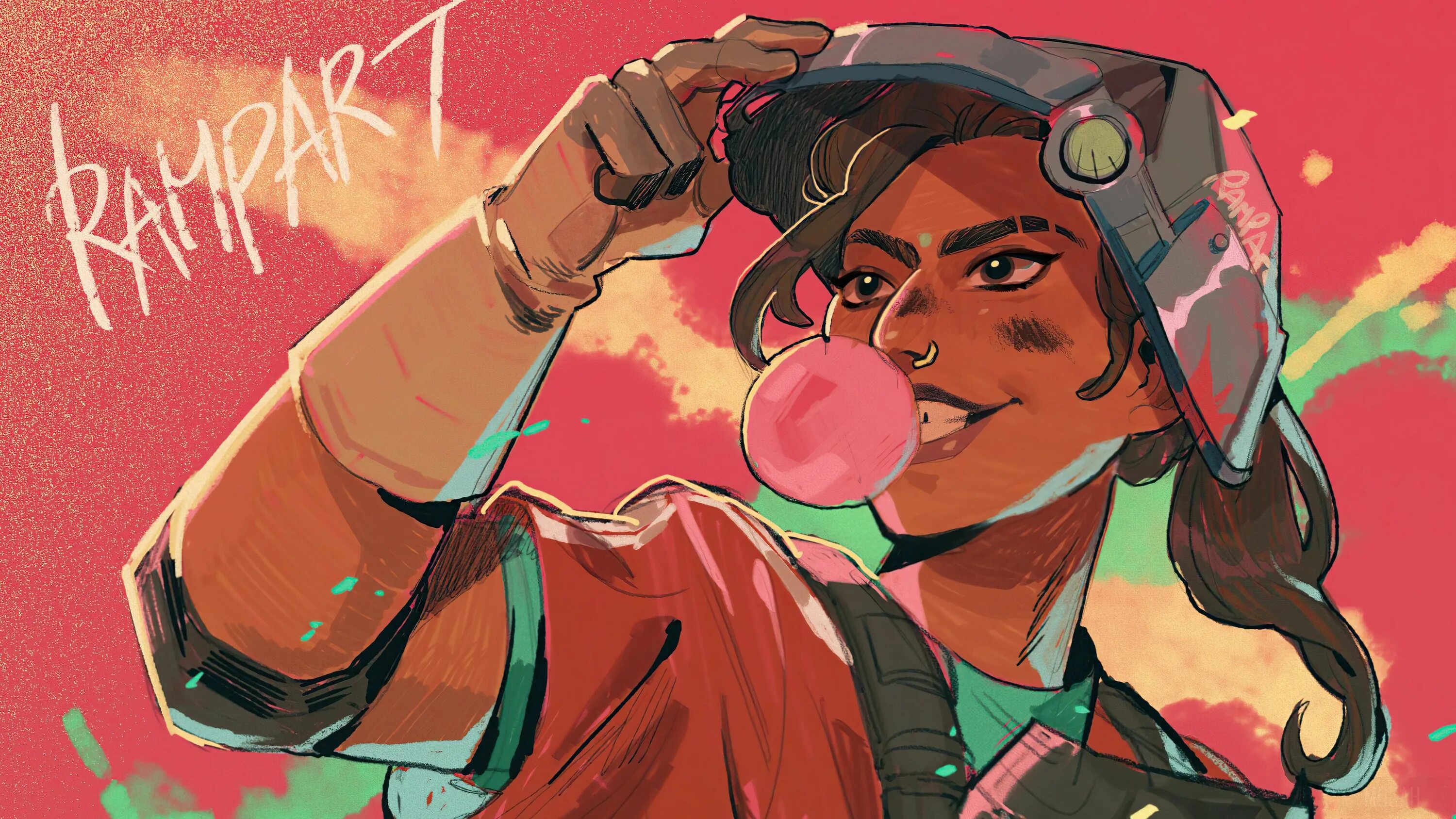 Apex это. Apex legends рампарт. герой рампарт апекс. apex legends рампарт арт. apex legends мираж и рампарт.