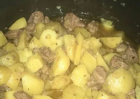 Печень с картошкой тушеной в мультиварке