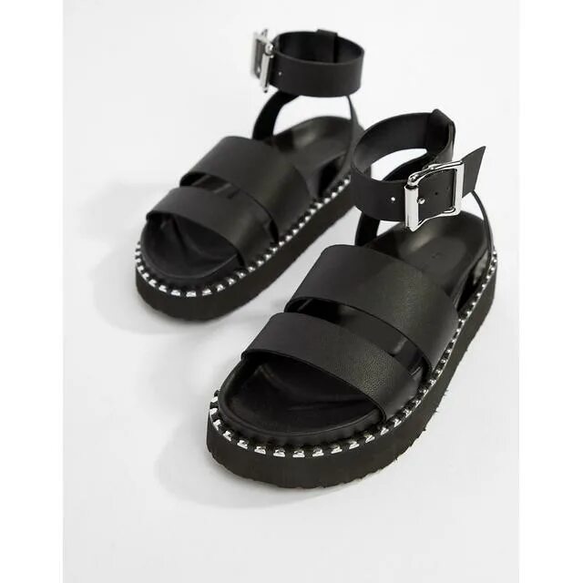 Сандали на толстой. ASOS feebs Leather Chunky Sandals Black. Martens сандалии женские 26799001. ASOS Leather Black Flat Sandals. Aoxioli обувь сандали женские черные кожа.