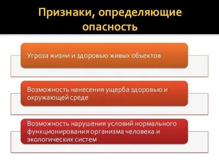 Признак опасности для жизни