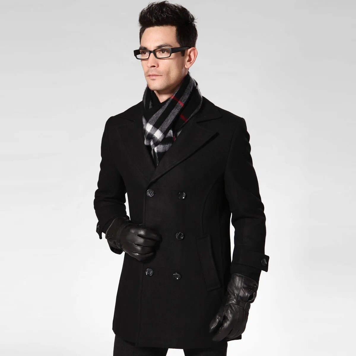 Мужское поло юс. Двубортное пальто Burton Menswear London. Черное пальто мужское. Пальто с шарфом мужское. Шарф под пальто мужское.