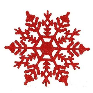 Красные снежинки
