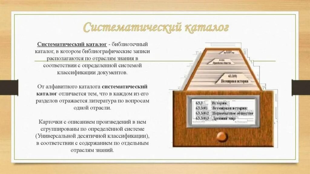 Картотека информации