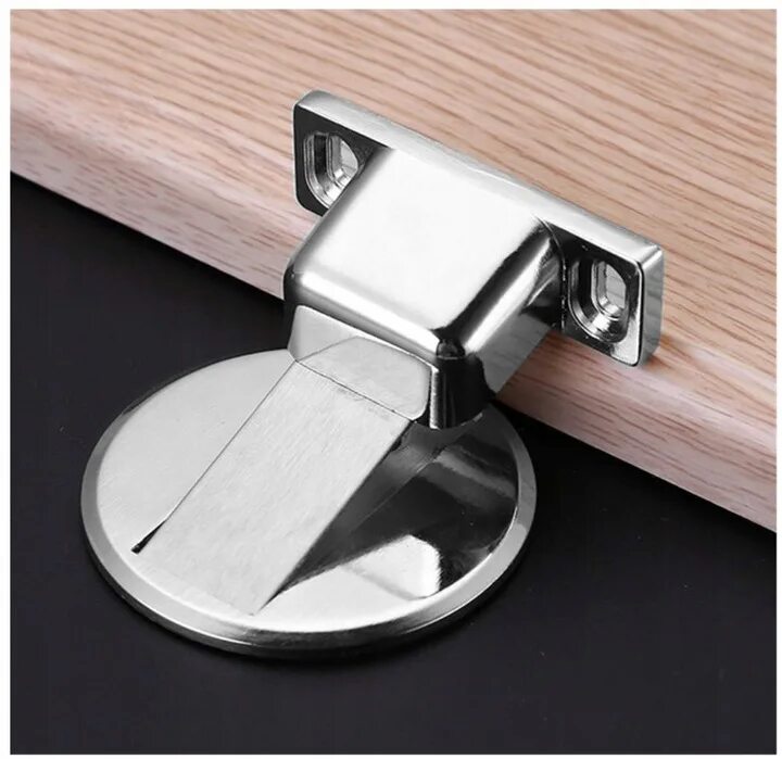 Stainless Steel Invisible Magnetic Doorstop. Дверной упор с магнитной фиксацией DL ds005 SS. Магнитные дверные стопоры 304. Дверной ограничитель напольный магнитный.