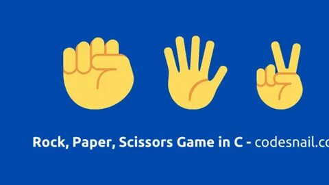 Rock Paper Scissor Game In C Mini Project Dev Community.