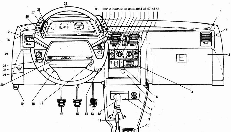 Где находиться торпеда. Кнопки на панели управления ВАЗ 2110. Кнопки на панели приборов ВАЗ 2110. ВАЗ 2112 панель приборов с торпедой. Панель управления выключателей ВАЗ 2112.