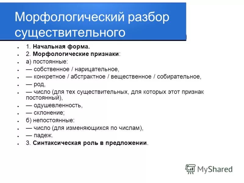 Белыми морфологический разбор. Как делать морфологический разбор сущ 6 класс. План морфологического разбора сущ. Морфологический разбор сущ. Морф разбор сущ.