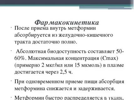 После приема внутрь