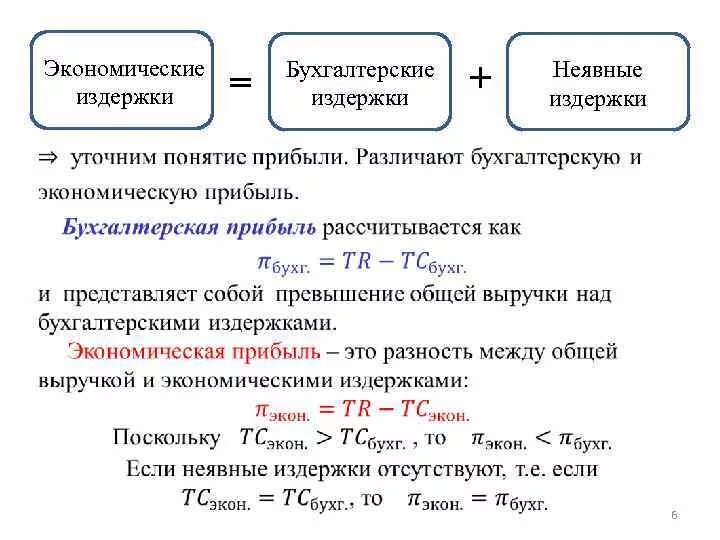 Величина прибыли равна. Как рассчитать бухгалтерские издержки. Как вычислить бухгалтерские издержки. Формула бухгалтерских и экономических издержек. Формула расчета бухгалтерских издержек.